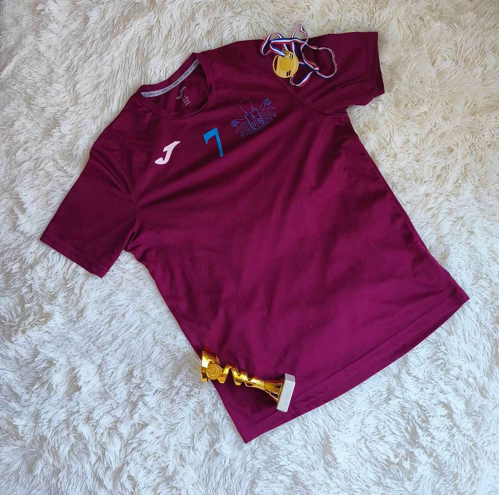 ❤️ tee-shirt de manga corta de deporte de voleibol número 7 mujer T36 ❤️ – photo 2
